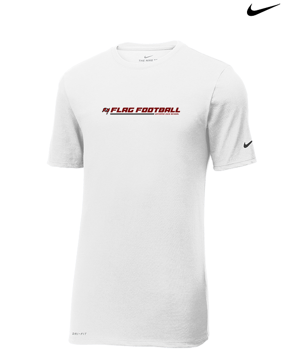 Navarre HS Flag Football Lines - Mens Nike Cotton Poly Tee