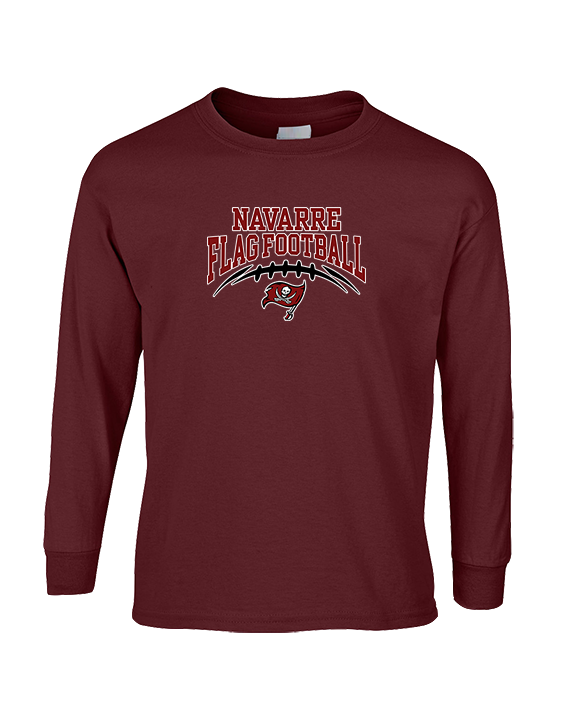 Navarre HS Flag Football School Football - Cotton Longsleeve