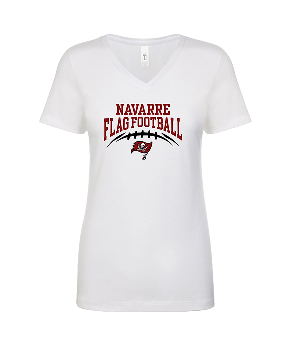 Navarre HS Flag Football School Football - Womens Vneck