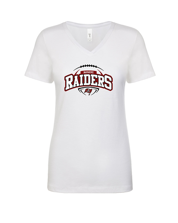 Navarre HS Flag Football Toss - Womens Vneck
