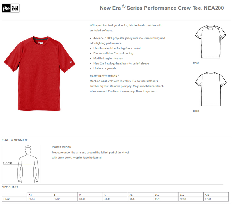 Carter Riverside HS Tennis Swoop - New Era Performance Shirt