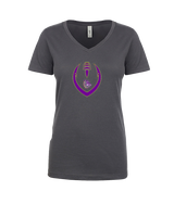New Haven HS Football Full Football - Womens V-Neck