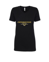 Newbury Park HS Football Design - Womens V-Neck
