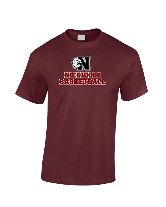 Niceville HS Boys Basketball With Logo - Cotton T-Shirt