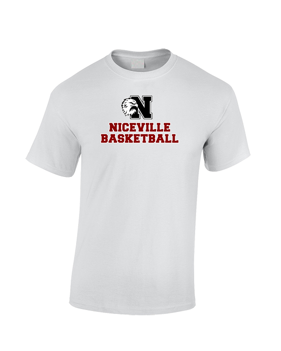 Niceville HS Boys Basketball With Logo - Cotton T-Shirt