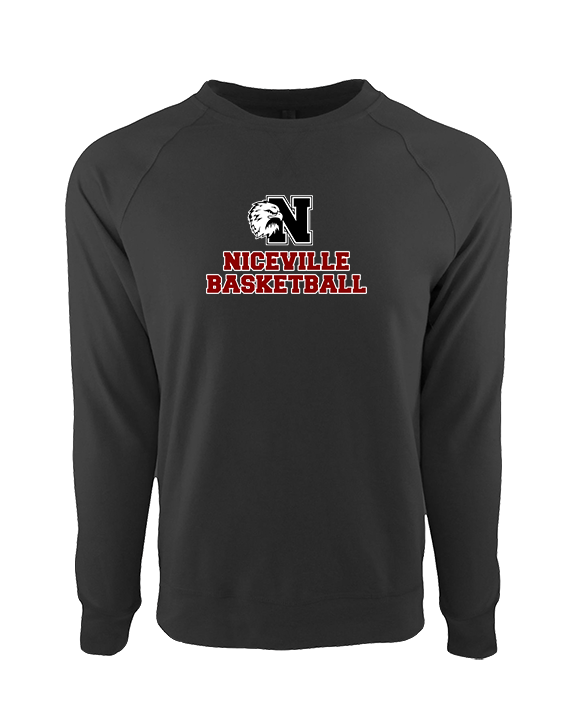 Niceville HS Boys Basketball With Logo - Crewneck Sweatshirt