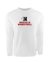 Niceville HS Boys Basketball With Logo - Crewneck Sweatshirt