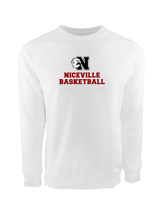 Niceville HS Boys Basketball With Logo - Crewneck Sweatshirt