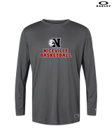 Niceville HS Boys Basketball With Logo - Mens Oakley Longsleeve