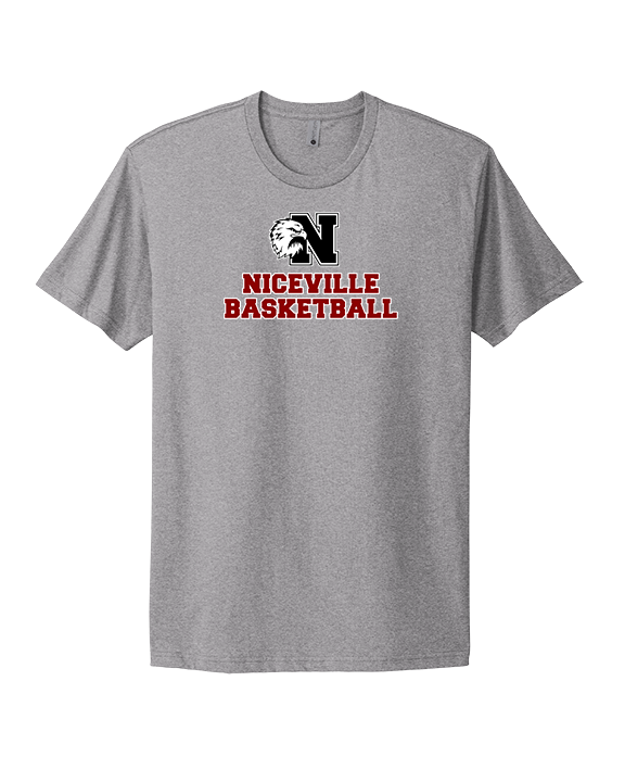 Niceville HS Boys Basketball With Logo - Mens Select Cotton T-Shirt