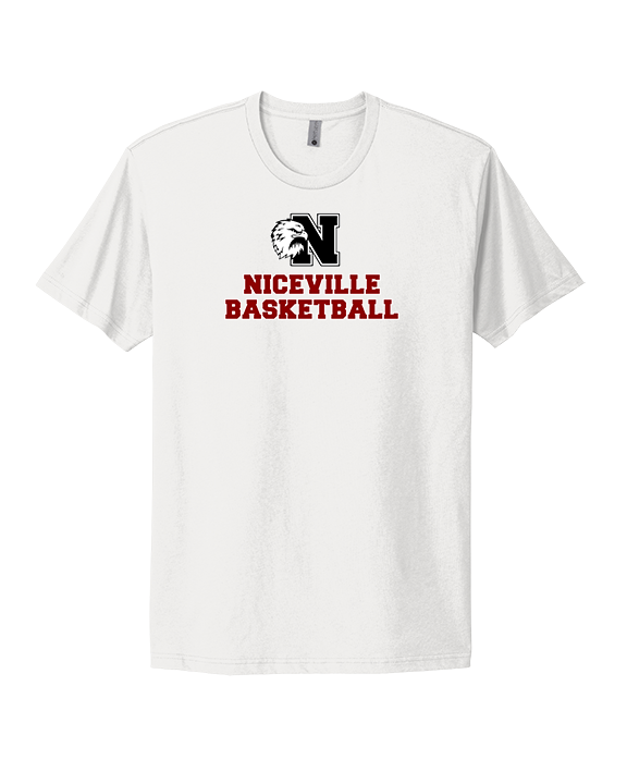 Niceville HS Boys Basketball With Logo - Mens Select Cotton T-Shirt