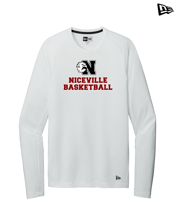 Niceville HS Boys Basketball With Logo - New Era Performance Long Sleeve