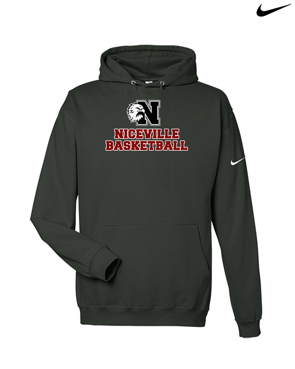 Niceville HS Boys Basketball With Logo - Nike Club Fleece Hoodie