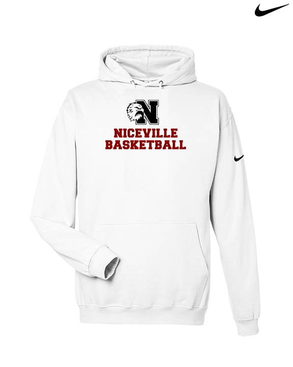Niceville HS Boys Basketball With Logo - Nike Club Fleece Hoodie