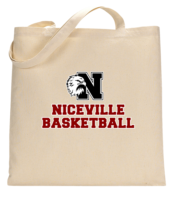 Niceville HS Boys Basketball With Logo - Tote
