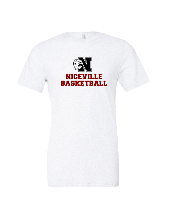 Niceville HS Boys Basketball With Logo - Tri-Blend Shirt
