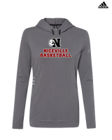 Niceville HS Boys Basketball With Logo - Womens Adidas Hoodie