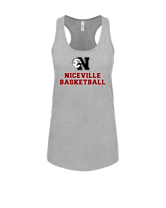 Niceville HS Boys Basketball With Logo - Womens Tank Top