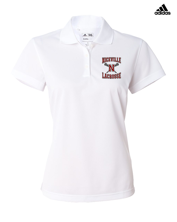 Niceville HS Boys Lacrosse Main Logo - Adidas Womens Polo