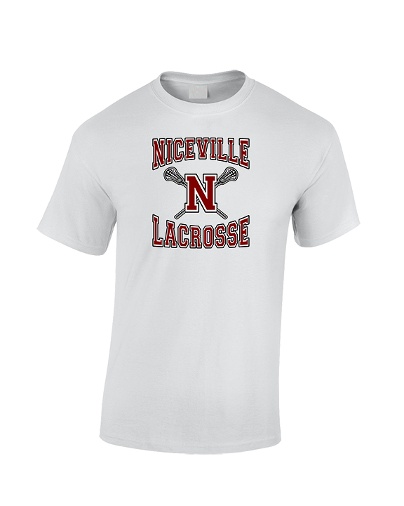 Niceville HS Boys Lacrosse Main Logo - Cotton T-Shirt