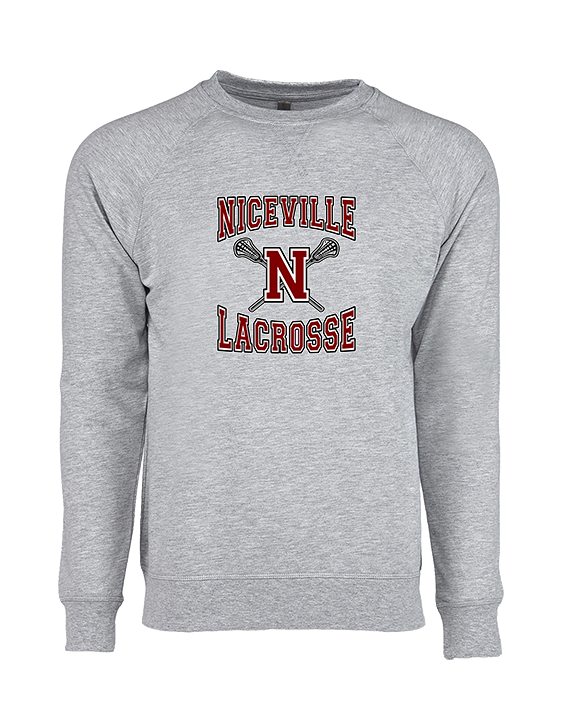Niceville HS Boys Lacrosse Main Logo - Crewneck Sweatshirt