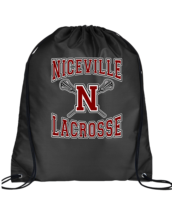 Niceville HS Boys Lacrosse Main Logo - Drawstring Bag