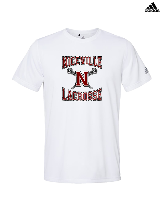 Niceville HS Boys Lacrosse Main Logo - Mens Adidas Performance Shirt