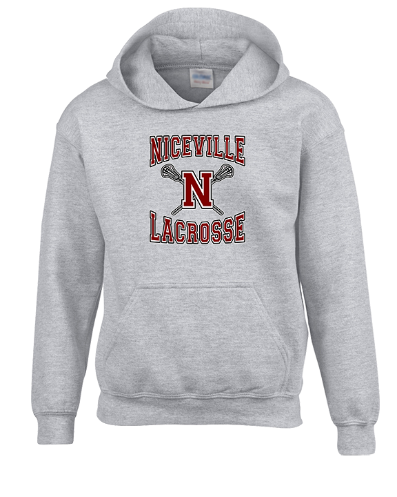 Niceville HS Boys Lacrosse Main Logo - Youth Hoodie