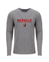 Niceville HS Flag Football Keen - Tri-Blend Long Sleeve