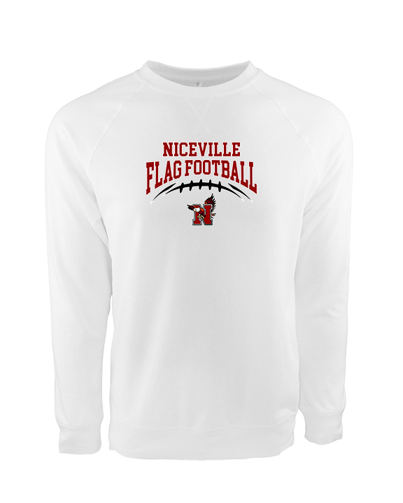 Niceville HS Flag Football School Football - Crewneck Sweatshirt