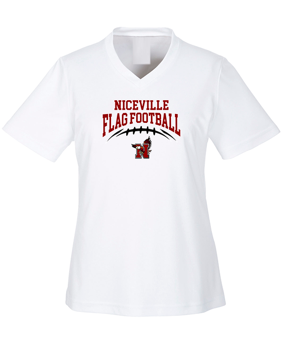 Niceville HS Flag Football School Football - Womens Performance Shirt