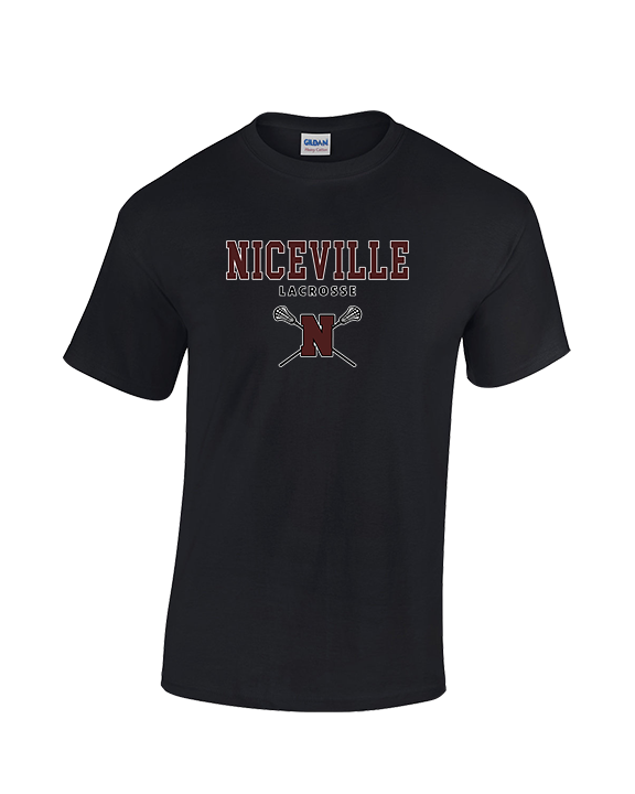 Niceville HS Girls Lacrosse Block - Cotton T-Shirt