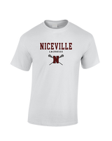 Niceville HS Girls Lacrosse Block - Cotton T-Shirt
