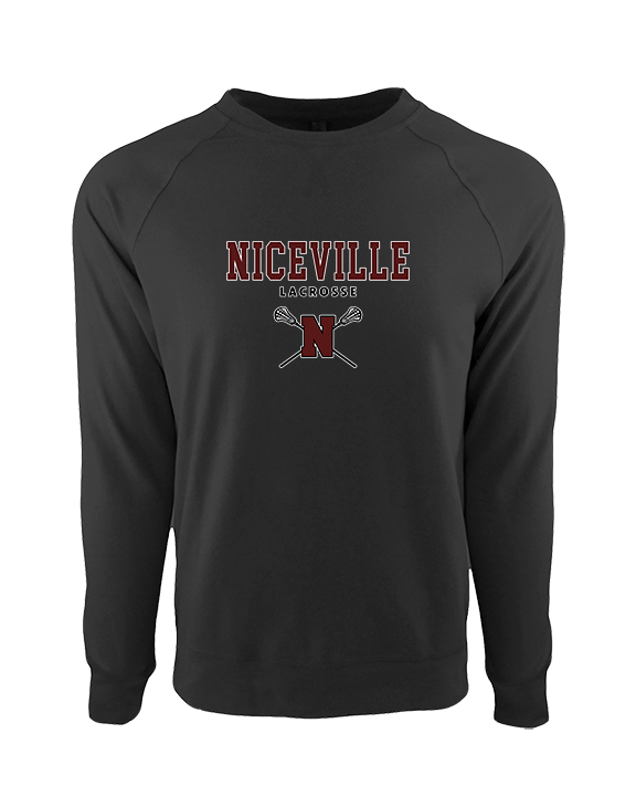 Niceville HS Girls Lacrosse Block - Crewneck Sweatshirt
