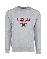 Niceville HS Girls Lacrosse Block - Crewneck Sweatshirt