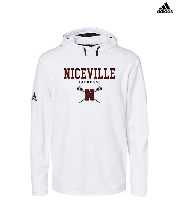 Niceville HS Girls Lacrosse Block - Mens Adidas Hoodie