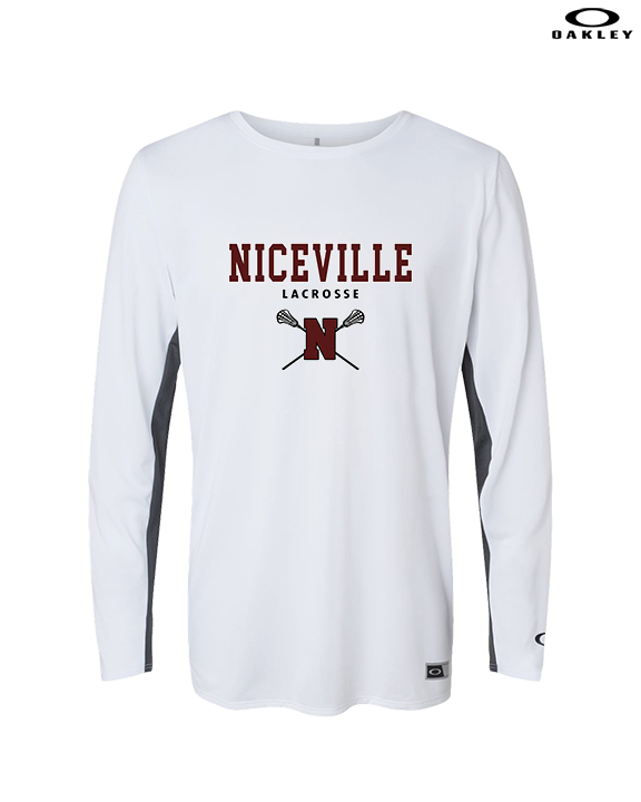 Niceville HS Girls Lacrosse Block - Mens Oakley Longsleeve