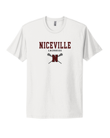 Niceville HS Girls Lacrosse Block - Mens Select Cotton T-Shirt