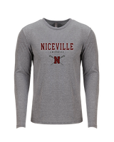 Niceville HS Girls Lacrosse Block - Tri-Blend Long Sleeve