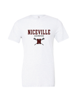 Niceville HS Girls Lacrosse Block - Tri-Blend Shirt