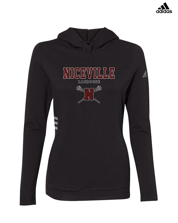 Niceville HS Girls Lacrosse Block - Womens Adidas Hoodie