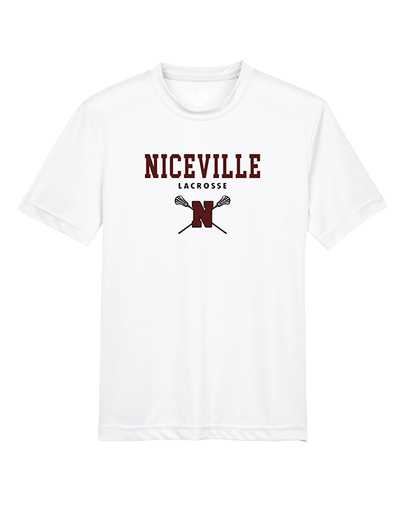 Niceville HS Girls Lacrosse Block - Youth Performance Shirt