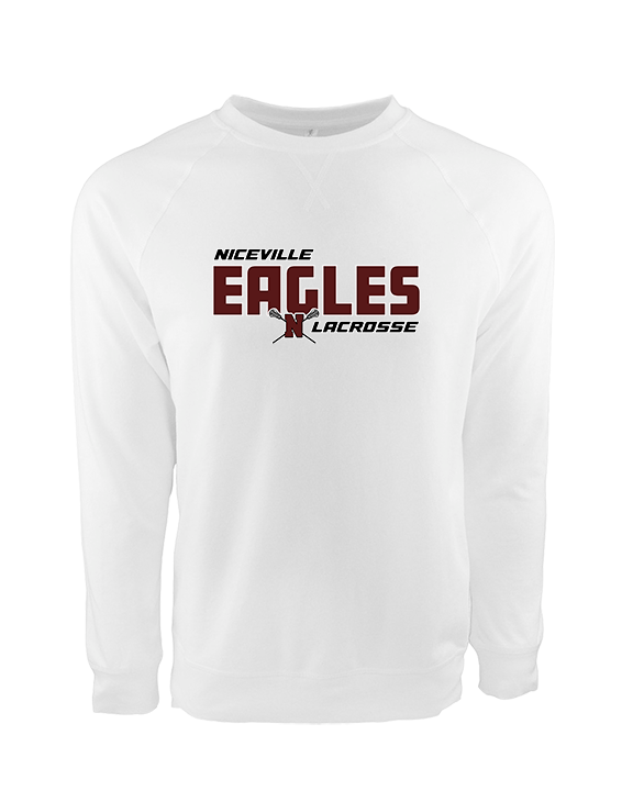 Niceville HS Girls Lacrosse Bold - Crewneck Sweatshirt