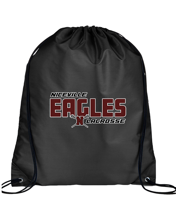 Niceville HS Girls Lacrosse Bold - Drawstring Bag