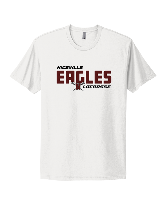 Niceville HS Girls Lacrosse Bold - Mens Select Cotton T-Shirt