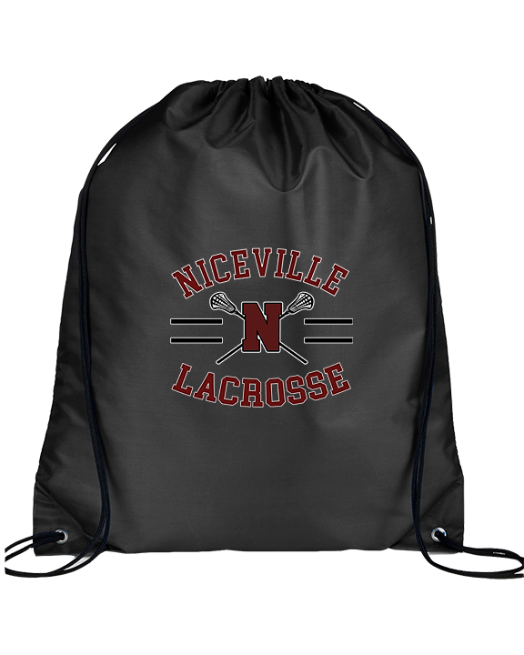 Niceville HS Girls Lacrosse Curve - Drawstring Bag
