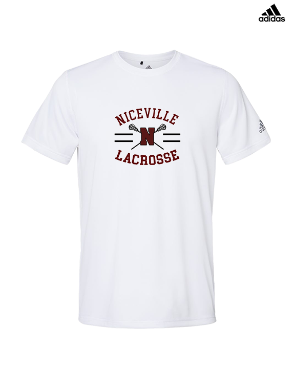 Niceville HS Girls Lacrosse Curve - Mens Adidas Performance Shirt