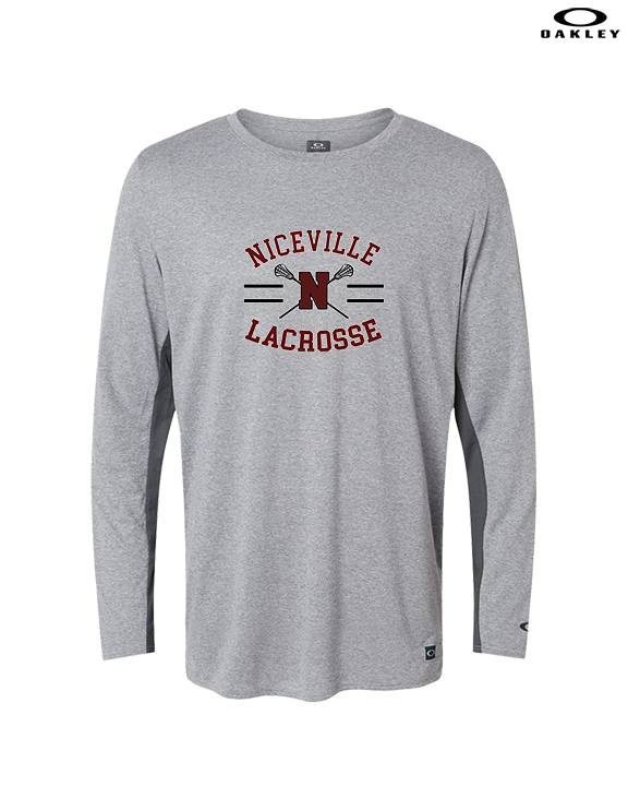Niceville HS Girls Lacrosse Curve - Mens Oakley Longsleeve