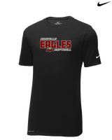 Niceville HS Softball Bold - Mens Nike Cotton Poly Tee