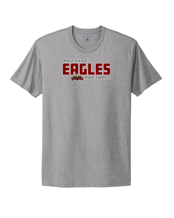 Niceville HS Softball Bold - Mens Select Cotton T-Shirt